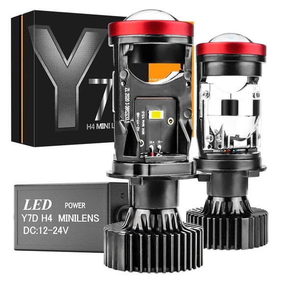 RXMEKW Led Light Bulb Y7D H4 Led Headlight Car Light 6500K 90W 18000Lm Conversion Kit High/Low Beam Car Led Lights
