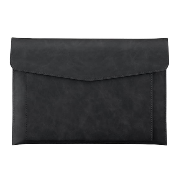 RXMEKW Magnetic Lock Leather File Bag A4 Paper File Bag Folder Bag Data Business Easy Briefcase Bag