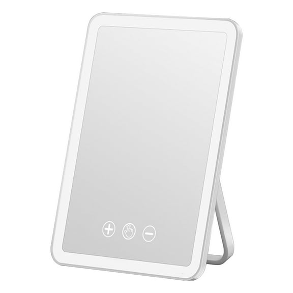 RXMEKW Mirror with Lights Led Rechargeable Desktop Vanity Mirror 3-Color Dimming 1-Pc