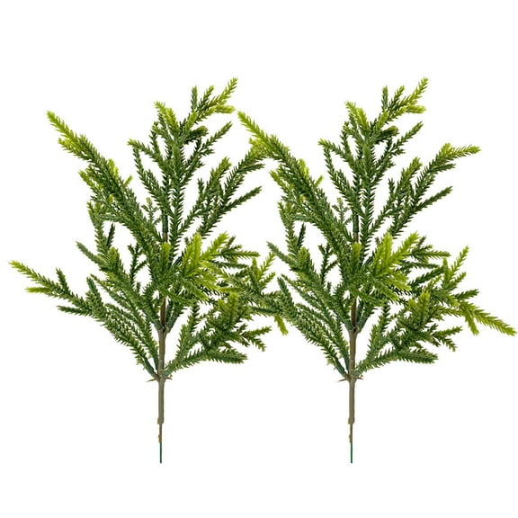 RXMEKW Outdoor Christmas Tree Christmas Norfolk Branches, 12 Inch Norfolk Artificial Christmas Tree Branches, Diy Crafts Fake Tree Branches for Christmas Indoor Outdoor Home Decoration