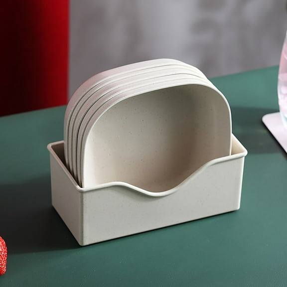 RXMEKW Plastic Plates Disposable Five Color Snack Tray Set - Plastic Dessert Fruit Nuts Tray Disposable Dessert Accessories Suitable for Home Use