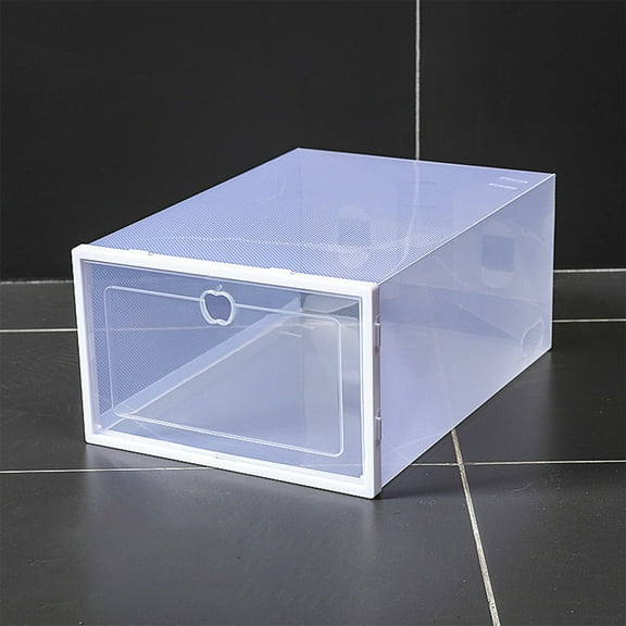 RXMEKW Plastic Storage Drawers Foldable Storage Thickened Transparent Shoe Box Drawer Combination Shoe Cabinet Plastic Shoe Box, Men's Style