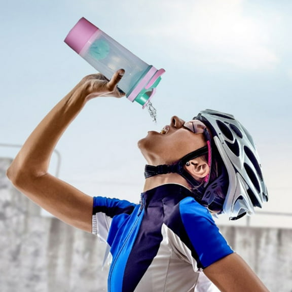 RXMEKW Protein Shaker Bottle Portable Shake Cup 700Ml Double-Layer Fitness Sports Water Bottle Protein Powder Plastic Measuring Cup