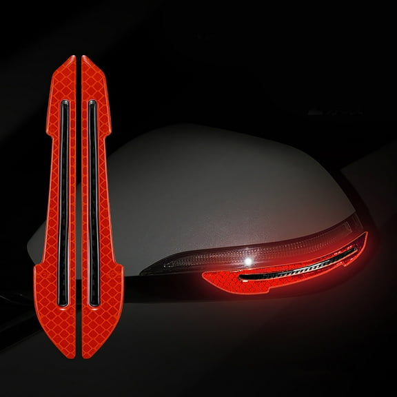 RXMEKW Rear View Mirror Car Anti-Scratch Strips Luminous Night Vision Goggles Anti-Collision Strips