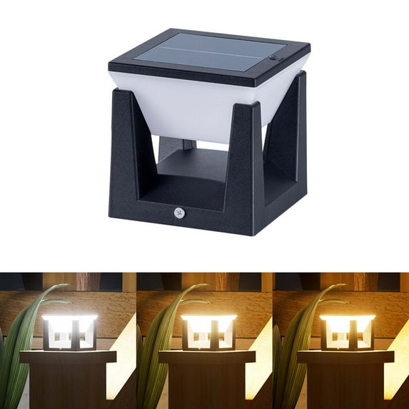 RXMEKW Solar Lights Outdoor Solar Column Light Outdoor Garden Light Modern Waterproof Villa Porch Wall Light Garden Column Light