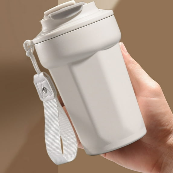 RXMEKW Stainless Steel Cups Stainless Steel Portable Gift Cup Octagonal Coffee Cup Beverage Cup Water Cup 450Ml