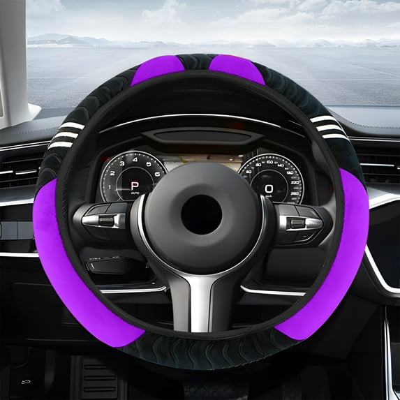 RXMEKW Steering Wheel Cover Car Steering Wheel Cover Stretch, No Inner Steering Wheel Cover Required, Universal Steering Wheel Cover