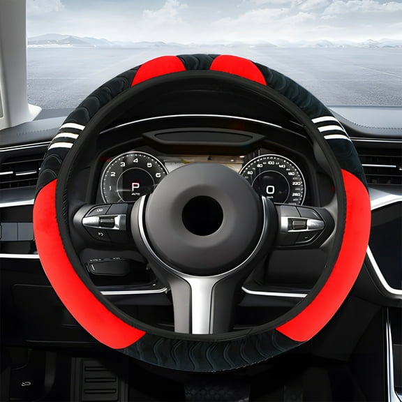 RXMEKW Steering Wheel Cover Car Steering Wheel Cover Stretch, No Inner Steering Wheel Cover Required, Universal Steering Wheel Cover
