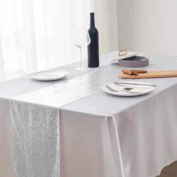 RXMEKW Tables for Parties Wedding Glitter Table Runner Wedding Party Glitter Table Runner 12X71 Inch Various Colors