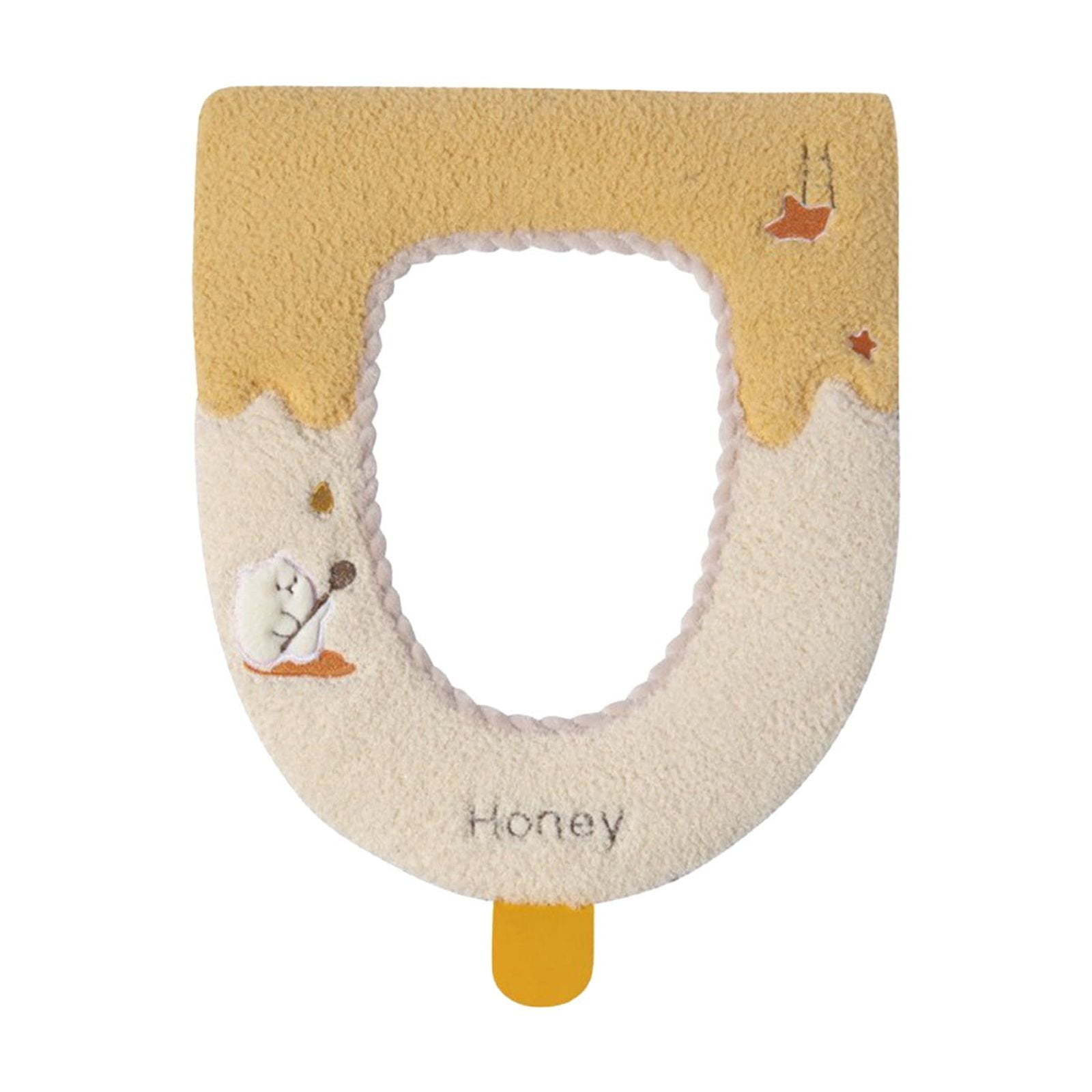 RXMEKW Toilet Seat Warmer, Fall Winter Thickened Furry Cushion Cover ...