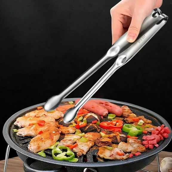 RXMEKW Tongs for Cooking Stainless Steel Stainless Steel Food Clips Outdoor Barbecue Clips Baking Bread Clips Grilled Steak Clips