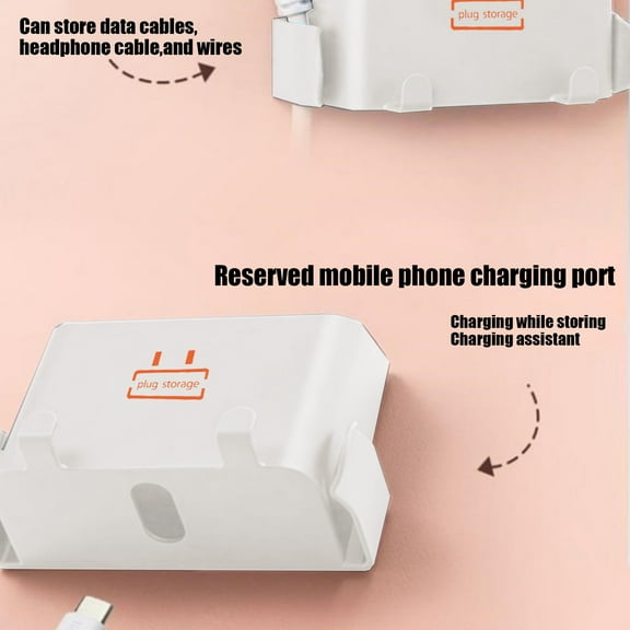 RXMEKW Tv Wall Mount Wall-Mounted Phone Storage Box, Remote & Charger Holder for Bedroom