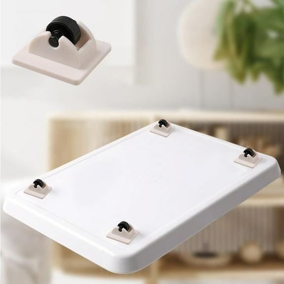 RXMEKW Under Bed Storage Adhesive Sliding Parts Under-Bed Storage Box Sorting Box with Wheels Roller Waste Bin Casters