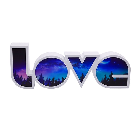 RXMEKW Valentine's Day Box,Romantic Led Light Up Love Proposal Confession Decorative String Lamp with 3D English Letters for Bedroom Anniversary Party Gift Idea