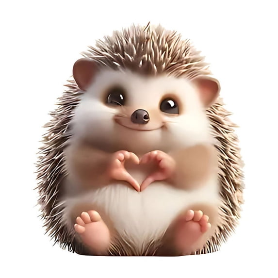 RXMEKW Valentine's Day Decorations,Small Hedgehog Pendant for Car Interiors and Bags Cute Animal Decoration Gift