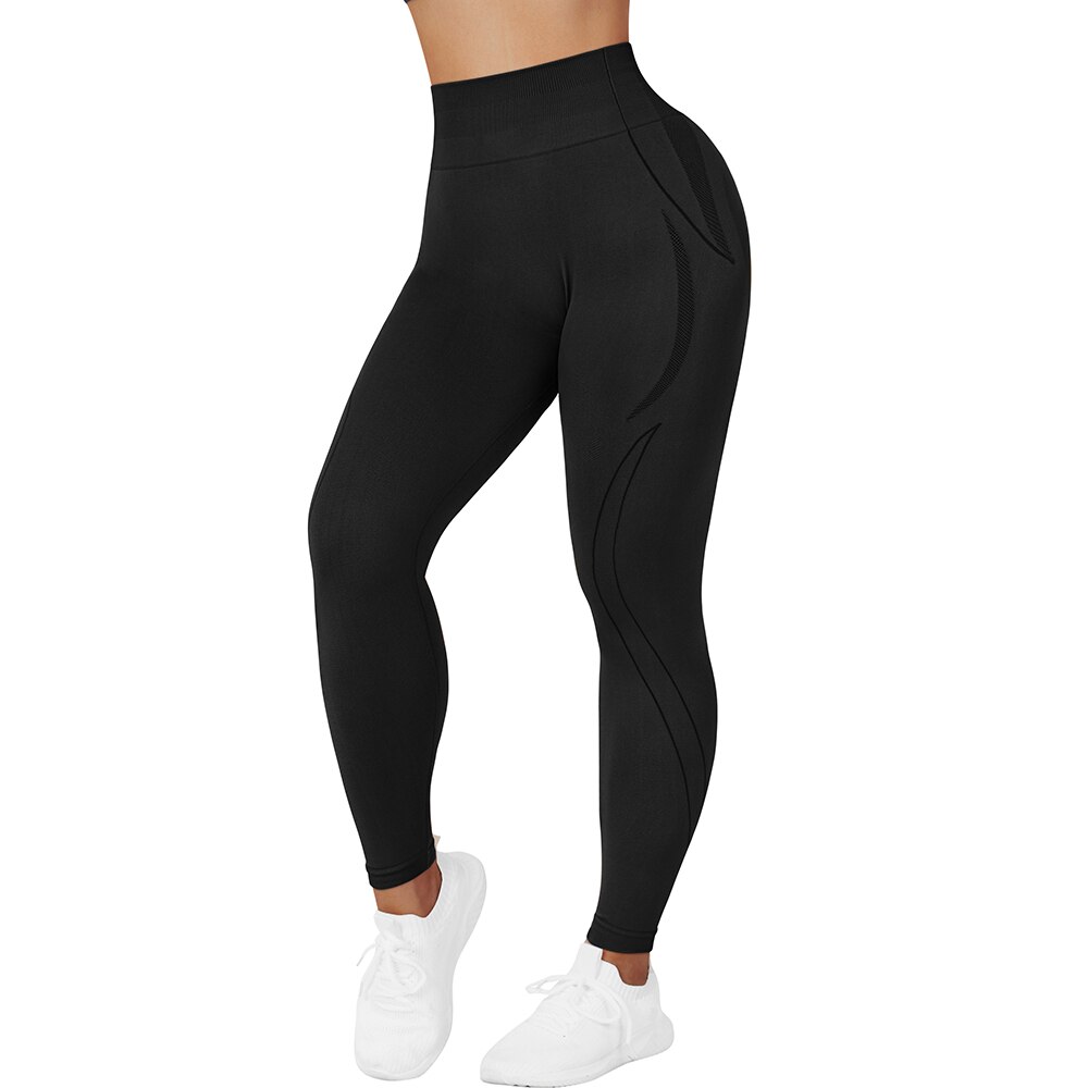 RXRXCOCO Seamless Leggings Women Scrunch Butt Lifting Leggings High