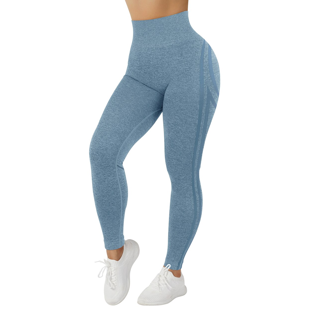 RXRXCOCO Seamless Leggings Women Scrunch Butt Lifting Leggings High