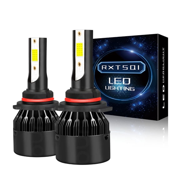RXTSQI 2x 9012/HIR2 LED Headlight High/Low Beam Bulbs White for Dodge Durango 2014-2015,c9