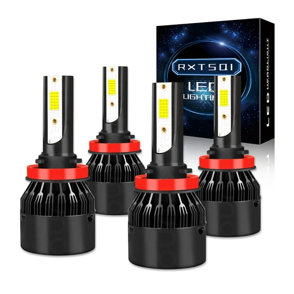 RXTSQI 4x H11 H11 Headlights LED Bulb Hi/Low Beam Super Bright for Pontiac GTO 2004-2006,c9