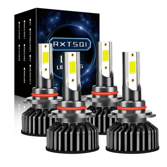 RXTSQI 9005 9006 Led Headlight Bulbs for Honda Civic 2006 -2012 2013 High/Low Beam 6000k White