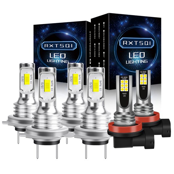 H7 LED Headlight Bulbs for 2012 2013 2014 Hyundai Sonata 8000K Ice Blue H7 High/ Low Beam H11 Fog light Bulbs,6pc H7 LED Headlight Bulbs for 2012 2013 2014 Hyundai Sonata 8000K Ice Blue H7 High/ Low Beam H11 Fog light Bulbs,6pc