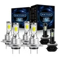 thumbnail image 1 of RXTSQI LED Headlight High Low Fog Light Bulbs Kit for Kia Optima 2001-2002 6000K, 1 of 12