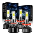 thumbnail image 1 of RXTSQI Upgraded 9005 H11 LED Headlight Bulbs Combo 6000K White, 100W 10000LM Super Bight, Pack of 4, 1 of 13