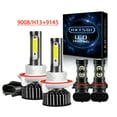 thumbnail image 1 of RXTSQI for Dodge Ram 2006-2008 6000K 9008/H13 LED Headlight Hi/Lo + 9145 Fog Light Bulbs Combo f2, 1 of 11