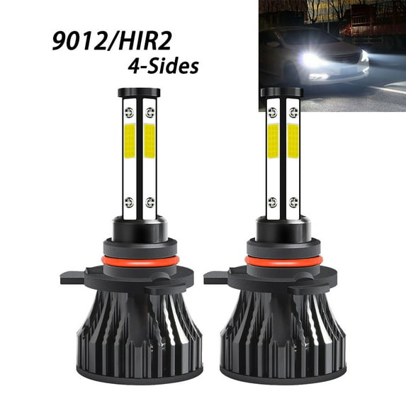 RXTSQI for Hyundai Tucson 2014-2015 2pcs 9012 LED Headlight Hi/Low Beam Bulbs White,X15