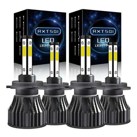 RXTSQI for Kia Soul with projector 2014-2019 LED Headlight Bulbs H7+H7 High+Low Beam White 4pcs,X15