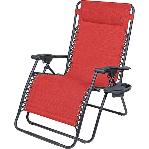 RXTV-1825-XL-R Red Verona Steel Zero Gravity Chair