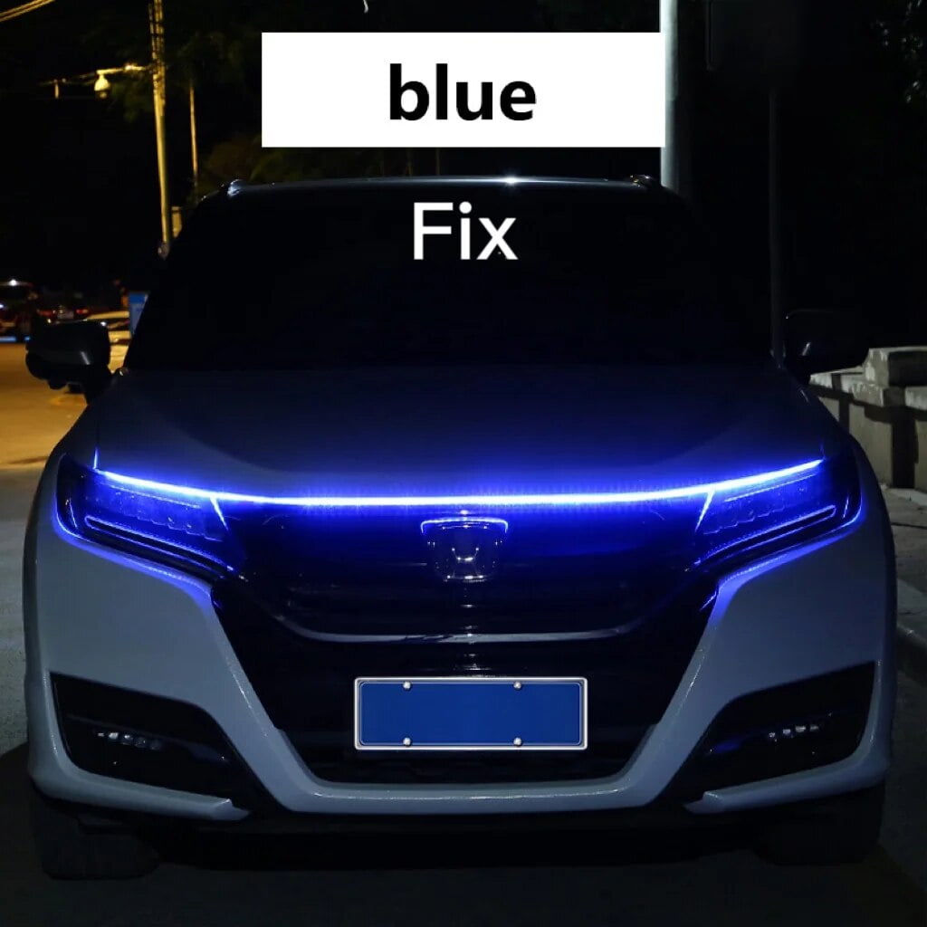 RXZ LED Daytime Running Light Scan Starting Car Hood Decorative Lights