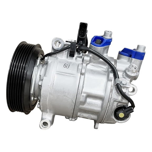 RY AC Compressors AFH388 New AC Compressor and A/C Clutch (Silver, Quiet Operation, Low Maintenance, Automotive Air Conditioning)