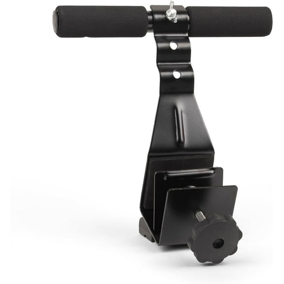 RY848 Unisex Door Sit-Up Bar - Doorway Sports Crunch for Abdominal Exercises Adjustable Levels and Padded Ankle Bar, Black, M