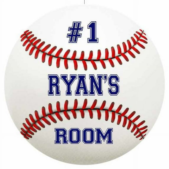 RYAN'S Bedroom 14" Round Metal Sign Boys Room Wall Decor Gift 100140030015