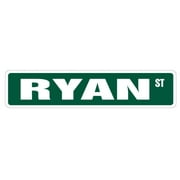 RYAN Street Sign Childrens Name Room Sign | Indoor/Outdoor |  36" Wide
