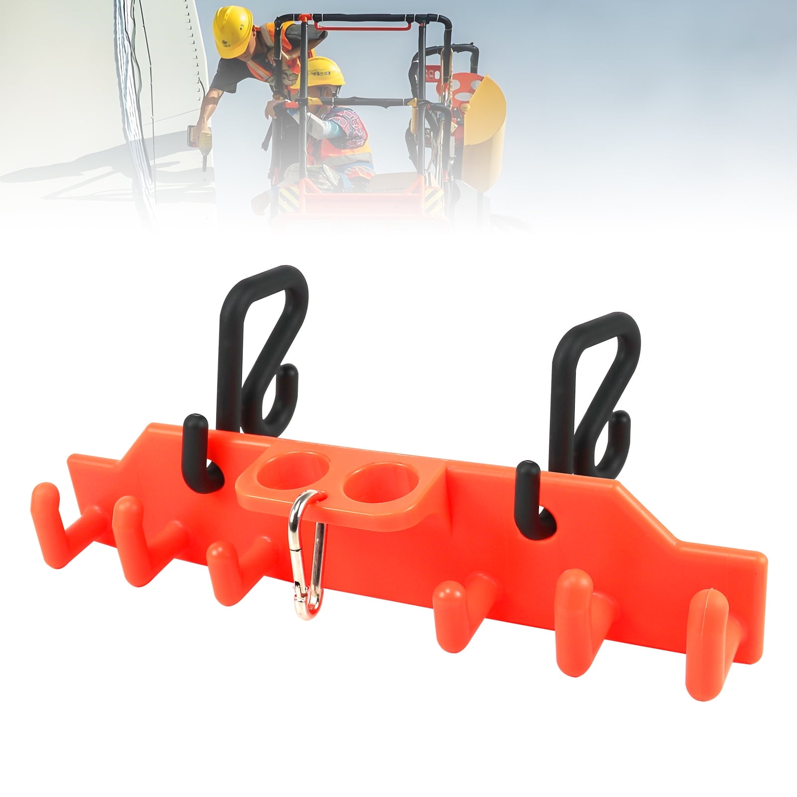 RYANSTAR RACING Lineman Tool Board Bucket Truck Tool Organizer for Bucket Trucks and Lineman Line Work Bucket Accessories Including 2Pcs 2” Aerial Bucket Hooks and 2Pcs 3” Aerial Bucket Hooks