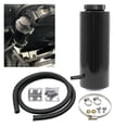 thumbnail image 1 of RYANSTAR RACING Universal Car Radiator Coolant Tank 800ml Coolant Expansion Tank Overflow Oil Catch Tank Cooling Catch Bottle Reservoir Aluminum Billet Black, 1 of 7
