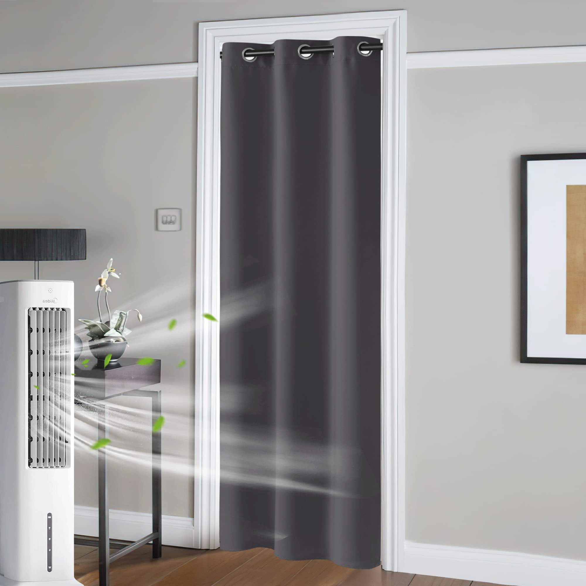 RYB HOME Blackout Doorway Curtains for Bedroom, Rustproof Door Curtain ...