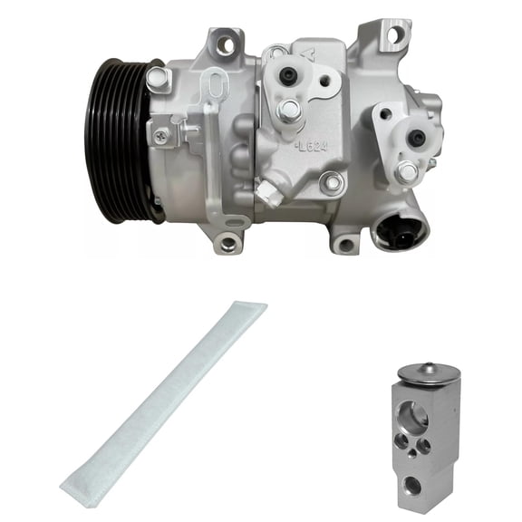 RYC New Automotive Air Conditioning Compressor and Clutch Kit KT DF73N (Fits Toyota Corolla 2.4L 2011, 2012, 2013; Fits Toyota Matrix 2.4L 2009, 2010, 2011, 2012, 2013)