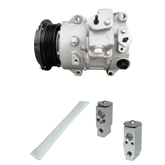 RYC New Automotive Air Conditioning Compressor and Clutch Kit KT F053N (Fits Lexus LS460 4.6L 2007, 2008, 2009, 2010, 2011, 2012, 2013, 2014, 2015, 2016, 2017. With Rear AC)