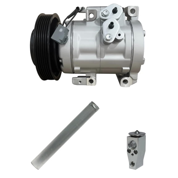 RYC New Automotive Air Conditioning Compressor and Clutch Kit KT EC34N (Fits Mazda 5 2.5L 2013, 2014, 2015)