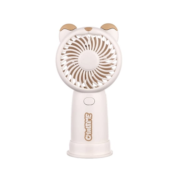 RYDCOT 1Pcs Cute Bear Shape Handheld Fan, 3 Speeds Mini Portable USB Rechargeable Small Fan, Quiet Fan for Kids Adults for Home office Travel Outdoor
