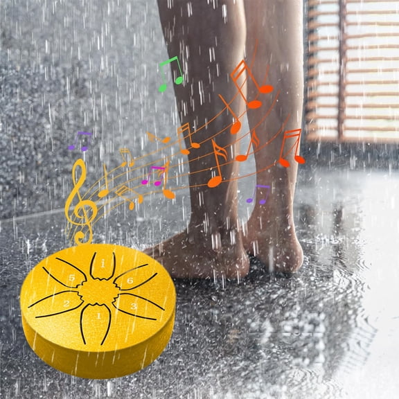 RYDCOT 1Pcs Rain Drum for Outside, 3 Inches 6 Notes Mini Steel Tongue Drums Chime, Rains Drums Chime Waterproof, Rain Drum for Garden Instrument for Family Friend