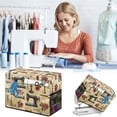 thumbnail image 1 of RYDCOT 1Pcs Sewing Machine Cover with Convenient Pockets Protective Quilted Dust Cover, Universal for Most Standard Singer and Brother Machines, 1 of 8