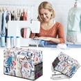 thumbnail image 1 of RYDCOT 1Pcs Sewing Machine Cover with Convenient Pockets Protective Quilted Dust Cover, Universal for Most Standard Singer and Brother Machines, 1 of 5