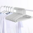 thumbnail image 1 of RYDCOT 20 Pack Heavy Duty Plastic Hangers, Non Slip Clothes Hangers 360° Hook - Thin Space Saving Hanger, Closet Organizer for Shirt, Pants, Suit, Skirt,Coat, 1 of 6