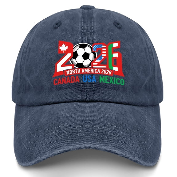 RYDCOT 2026 World Cup theme Embroidered Baseball Cap for Men Women, Breathable Cotton Adjustable Hat, Various Patterns for Casual Daily Outfits