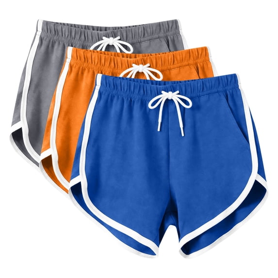 RYDCOT 3 Pack: Women's Pajama Shorts Sleep Lounge Sweatshorts Comfy Sleepwear Bottoms (Available In Plus Size) Gray