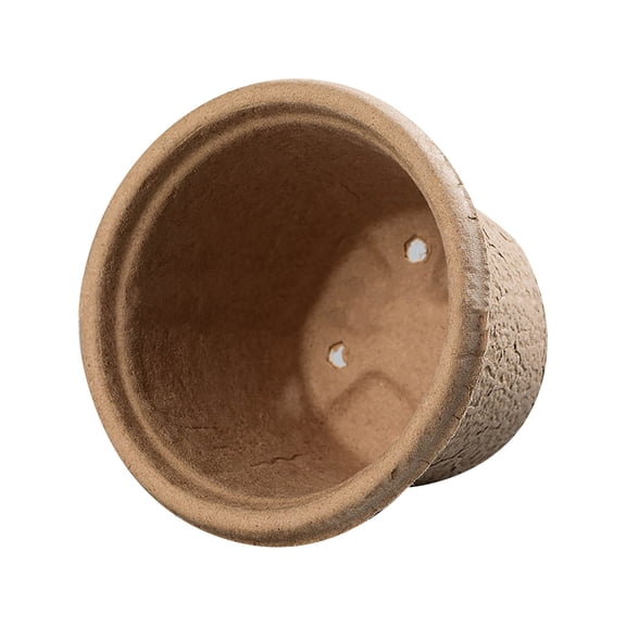 RYDCOT 4 Inch Peat Pots, Biodegradable Pots for Seedlings with Drainage Holes, Garden Germination Nursery Pots (1 Pcs)